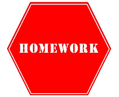 image of arop homework sign