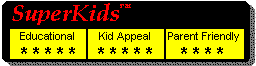 Educational Value= 5/5, Kid Appeal = 5/5, Ease of Use = 4/5