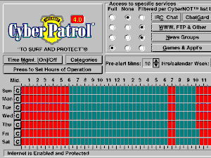 Cyber Patrol Screen Shot