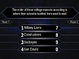 Who Wants to be a Millionaire Sports Edition Screen Shot